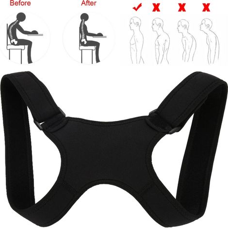 Irovami Ceinture correctrice de posture ajustable pour le dos et les épaules, soutien et maintien de la posture (1/5)