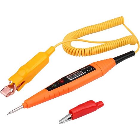 Pour testeur de circuit automobile pour testeur fusible voiture pour test light testeur de circuit de voiture,2.5-32V voiture testeur de circuit numérique, outil de diagnostic électrique (1/5)