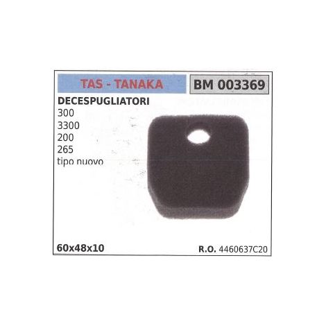 TAS filtro de aire para desbrozadora 300 3300 200 265 nuevo tipo 003369