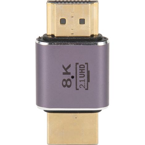 Adaptateur HDMI 2.1 Mâle-Mâle Haute Vitesse 48Gbps, Compatible 8K HDR et Voyant Lumineux (1/5)