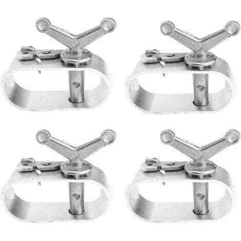 A 4 Pièces Tendeur Bache Piscine, ZIJANG Aluminium Tendeur Cable, Couverture de Piscine avec Tendeur Grillage, Accessoires de Camping pour Garder Piscine Propre, Clôture à Mailles Losangées, Jar (1/4)