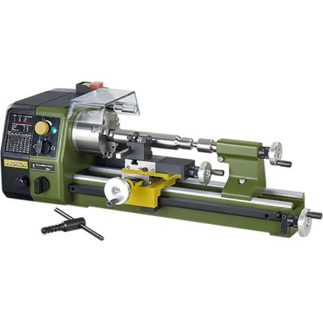 Proxxon – Tour de précision 250 mm – Hauteur de pointe 70 mm – Vitesse max 3000 tr/min – Pour usinage acier, aluminium, plastique
