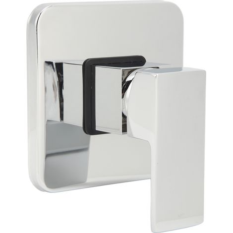 Mitigeur pour support de douche, en cuivre, carré, mural, pour robinet de douche, kit de finition salle de bain (1/5)