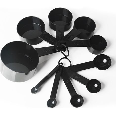Set di 10 cucchiai e tazze di dosaggio Cucchiaino di farina - Utensili da cucina e di pasticceria - Cucchiaio-erogatore / multi-funzionale - Utensili da cucina (1/5)