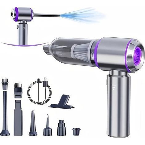 4-in-1 cordless vacuum cleaner and hair dryer - Brushless motor, suitable for cars, homes and offices (1/5)