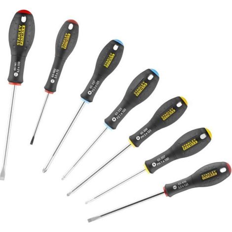 Jeu de 7 Tournevis - STANLEY FATMAX - 0-65-438 - Electricien + Mecanicien + Phillips + Pozidriv (1/3)