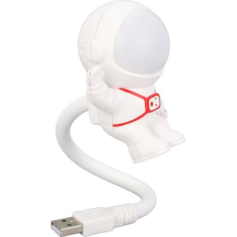 Veilleuse Spaceman à commande vocale, alimentée par USB, lampe de chevet LED à double température de couleur et intensité variable (1/5)