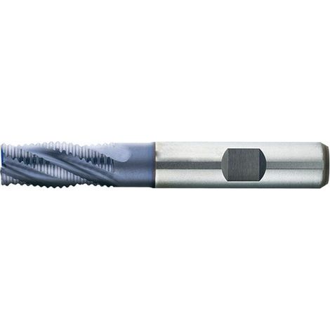 Tipo Fragola Breve Progetto Di Nr, 4 Denti, Acciaio Rapido Al 5% Di Cobalto, Superficie Rivestita Con Tialn, Ø D1 - K12: 8,0 Millimetri