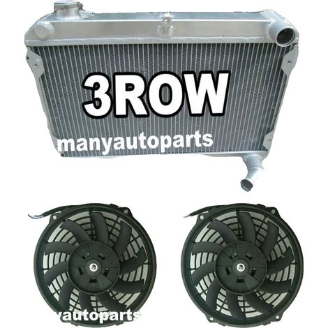 Radiateur en aluminium, s'adapte à Mazda RX-7 1979-1985, comprend 2 ventilateurs, construction durable, efficacité de refroidissement améliorée, design léger (1/5)