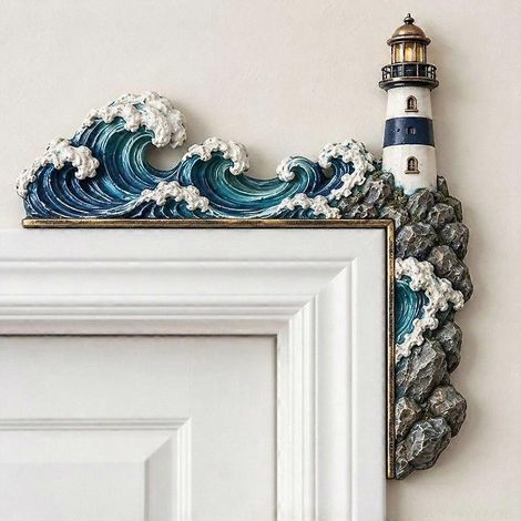 Décoration de porte de Noël, motifs animaux et festifs assortis, ornement d'angle et mural pour la décoration de la maison pendant les fêtes (1/5)