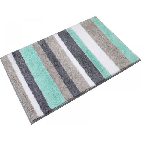 1 tapis de bain antidérapant jaune 40 x 60 cm, couleur bleue (1/5)
