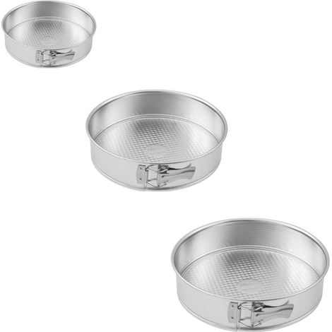 Set de 3 moules à manqué à charnière 18,5 cm + 26 cm + 28 cm Zenker Silver