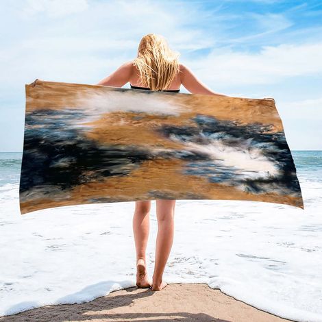 Serviette Plage Microfibre - 75 x 150 cm - Absorbante Rapide Séchage - Anti-sable - Pour Plage Piscine Voyages - 1 Pièce (1/5)