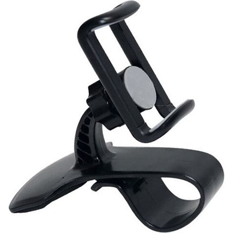 Support téléphone voiture, plastique, noir (1/5)