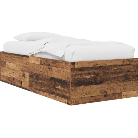 Maison Exclusive - Bodenbettgestell Altholz 80 x 200 cm Holzwerks (1/5)