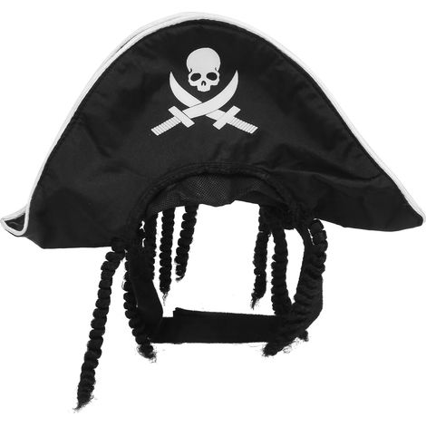 Chapeau de pirate pour animaux de compagnie, fête d'Halloween amusante et durable, adapté aux chats et aux chiens de 5 à 7,5 kg (1/5)