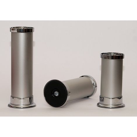 Tischbeine Tischbein Möbelfuss Silber diverse Höhen Couchfuß Tischfuß 120mm (1/2)