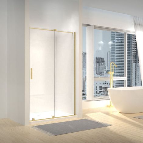 DUSCHTÜR REA MONTANA BRUSHED GOLD 130