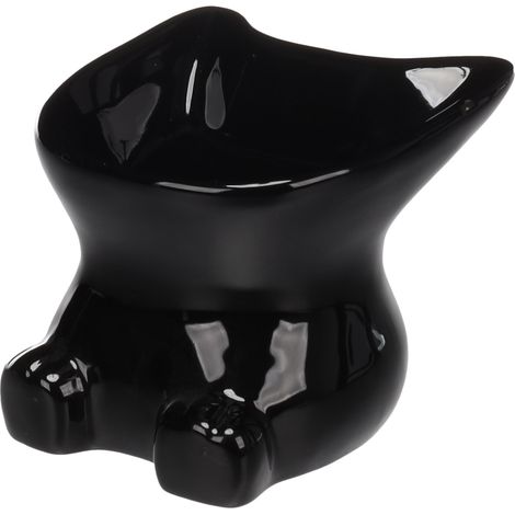 Gamelle pour chat 12 cm Dobby noir (1/5)