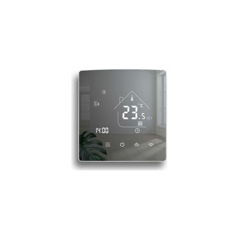 Thermostat Miroir Thermostat de Chauffage Thermostat d'ambiance programmable Thermostat Mural numérique pour Le Chauffage de l'eau Chauffage par Le Sol 3A