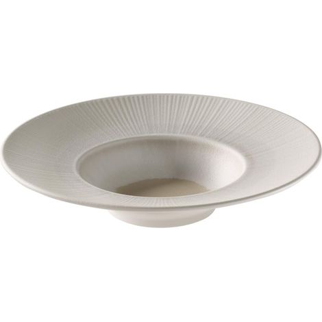 Assiette bleue Ø 29 cm, hauteur 6 cm, 0,3 l, mélamine blanc/beige (1/5)