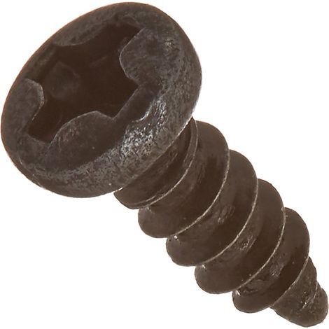 sourcingmap Lot de 1000 2 mm x 6 mm filetage rond vis a tete cruciforme a auto-taraudeuse (1/2)