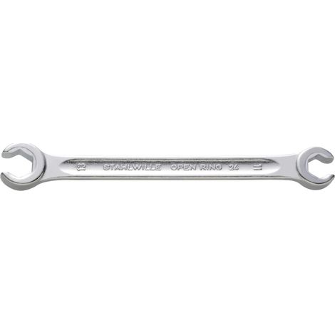 Stahlwille Offener Doppelringschlüssel abgew. OPEN-RING SW.9 x 11mm L.155mm (1/4)