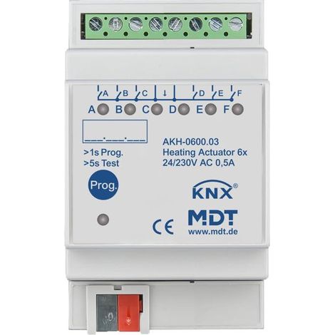 Mdt AKH-0600.03 Calefacción inteligente blanca 6 canales