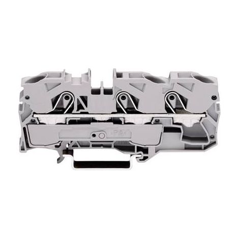 Borne pour conducteur de protection WAGO 2010-1307 10 mm ressort de traction Affectation: terre vert (1/2)