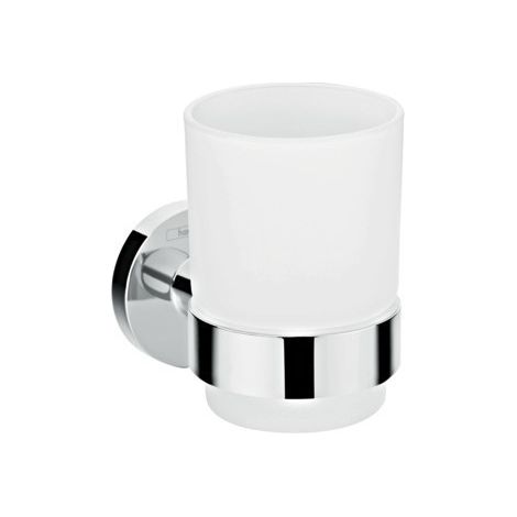 Hansgrohe Logis Bathroom Toothbrush Holder Tumbler Wall Mounted Chrome Modern (1/2)