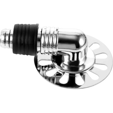 Grille d'évacuation de lave-linge avec raccord, en ABS et acier inoxydable, pour un drainage rapide et une protection contre les obstructions (lot de 2). (1/5)