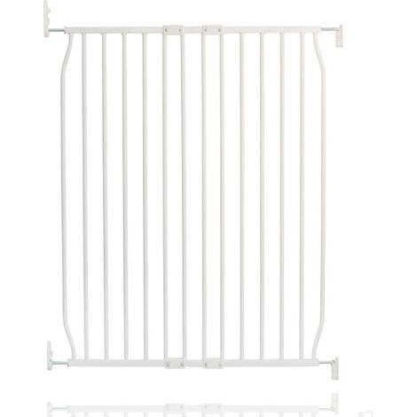 Safetots Extra Tall Eco Screw Fit Baby Gate, White, 80cm - 90cm, Extra Tall Gate 100cm in Height, Stair Gate for Baby