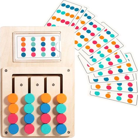 Attività per anziani affetti da demenza, semplici prodotti in legno per anziani con Alzheimer, giochi di memoria cromatica per adulti, grandi pannelli di attività sensoriali (1/4)