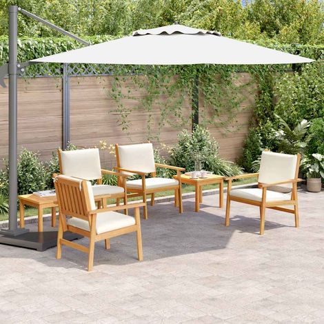 Gartensofa-set 6 pcs Braun Massivholz Akazie (1/5)