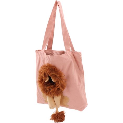 Sac en toile pour animaux de compagnie, mignon, en forme de lion, multifonctionnel, portable, à porter à l'épaule, pour chat de moins de 2,7 kg (type 1). (1/5)