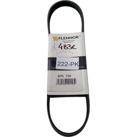 6pk738 cinghia poly-v alternatore servizi marca flennor (1/5)