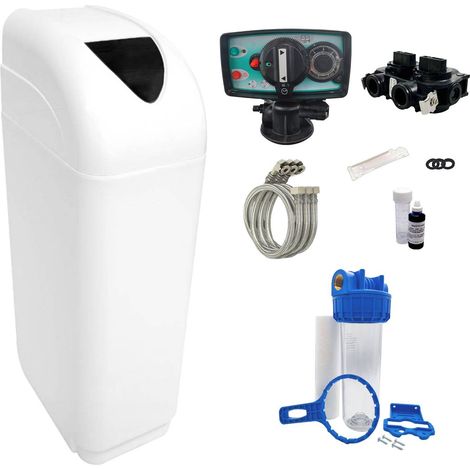Adoucisseur D'eau 16l Vanne Fleck 5600 Mv Complet Bac Blanc - Kit Essentiel
