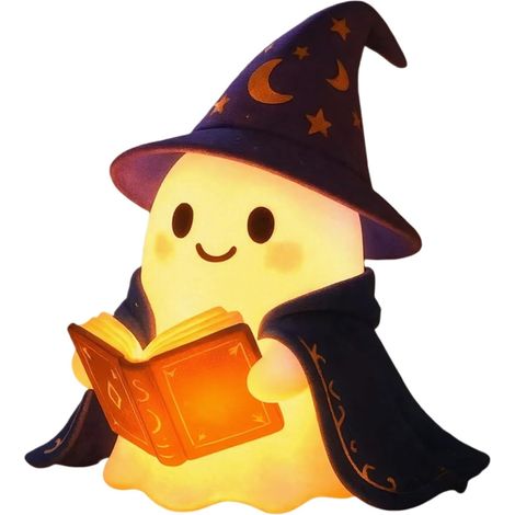 Veilleuse Fantôme - Luminaire Halloween Fantôme Éclairé - Éclairage LED
