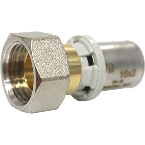 Raccord multicouche à sertir TH - Femelle écrou libre 1/2" (15/21) - Ø16x2,0 - Arcanaute (1/5)
