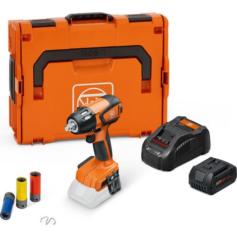 Avvitatore a impulsi a batteria Fein nel set di utilizzo ASCD 18-300 W2 AS Set pronto all'uso