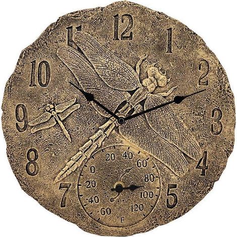 Wanduhr mit Thermometer – Einzugsgeschenk für Freunde oder für jeden Schmetterlingsliebhaber