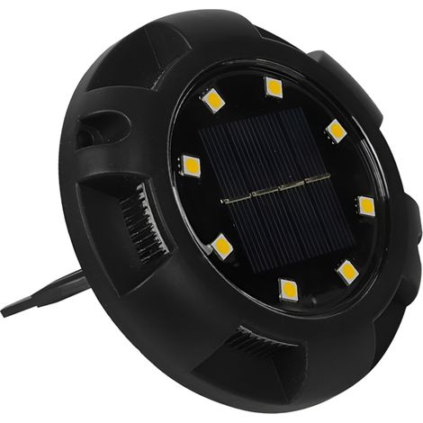 Lampade solari da giardino a terra, disco luminoso RGB - 4 pezzi - 8 LED (1/4)