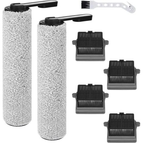 Kit d'accessoires pour Tineco iFLOOR 5 Breeze aspirateur eau et poussière 7 pièces Accessoires 2 Rouleau brosse + 4 filtres pièces (1/5)