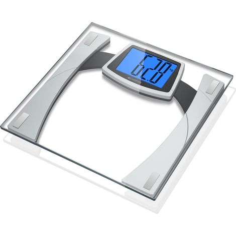 Báscula personal XL Display Cristal PV210 Plata/Negro