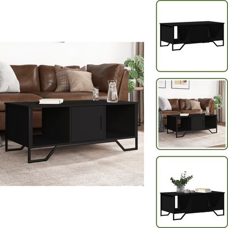 Couchtisch Schwarz 100x51x40 cm Holzwerkstoff - Couchtisch - Couchtische - Couchtisch Niedrig - Tisch (1/5)
