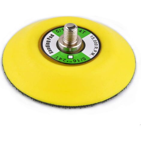 Tampon de polissage, 75 mm (3 "), filetage 8 mm, pour meuleuse d'angle/polisseuse à excentrique ponceuse à air comprimé, 1 pièce (1/5)