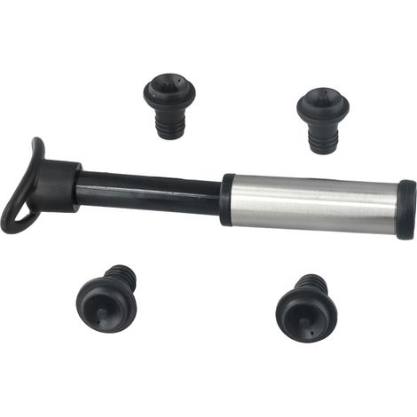 Économiseur de vin, inox/silicone, pour bar, maison et voyage (1/5)