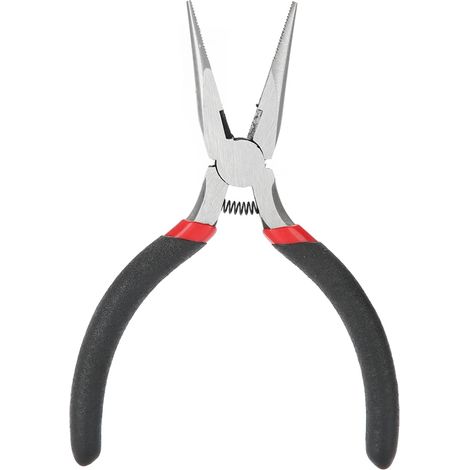 Pince à long bec pour création de bijoux DIY, outil de coupe de fil, pince mini de précision, sertissage et perlage, réparation de colliers et bracelets. (1/5)