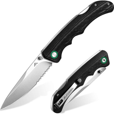 Klappmesser mit G10-Griff und 14C28N-Edelstahlklinge für Outdoor & Camping