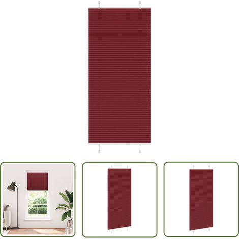 vidaXL Store plissé rouge bordeaux 90x200 cm largeur du tissu 89,4 cm (1/5)